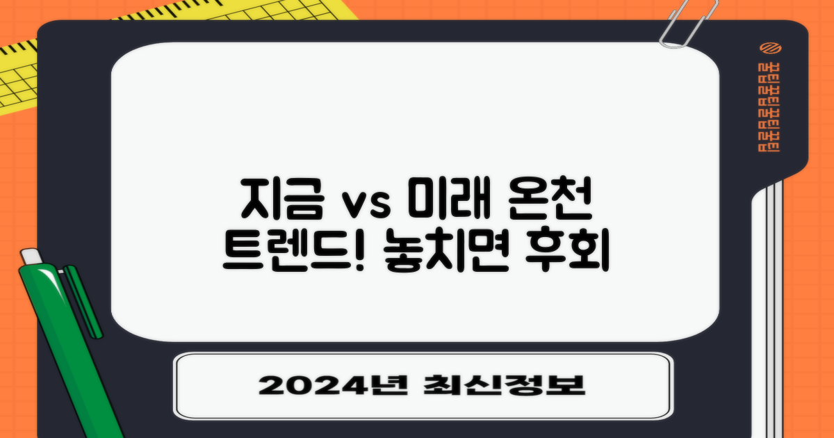 지금 vs 미래: 온천 트렌드