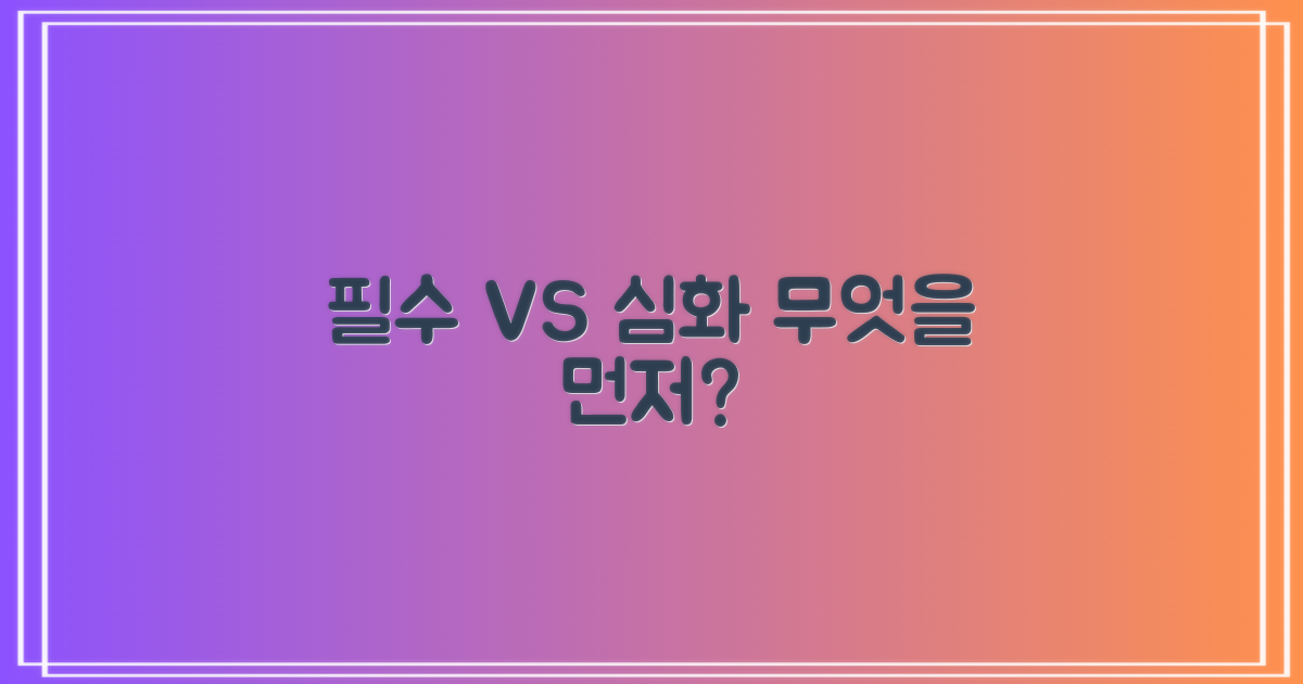 필수 과정 vs 심화 과정